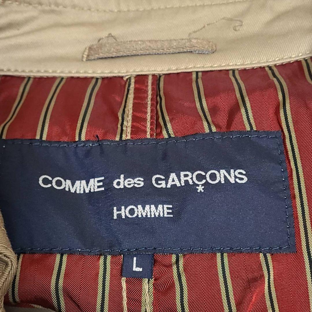 コムデギャルソン オム トレンチコート L ミドル丈 羽織 綿 HN-C002