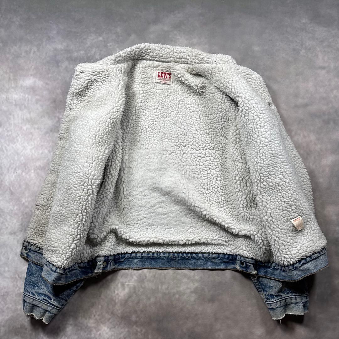 90sUSA製Levi’s71608シェルパ48Lボアトラッカー常田大希T21