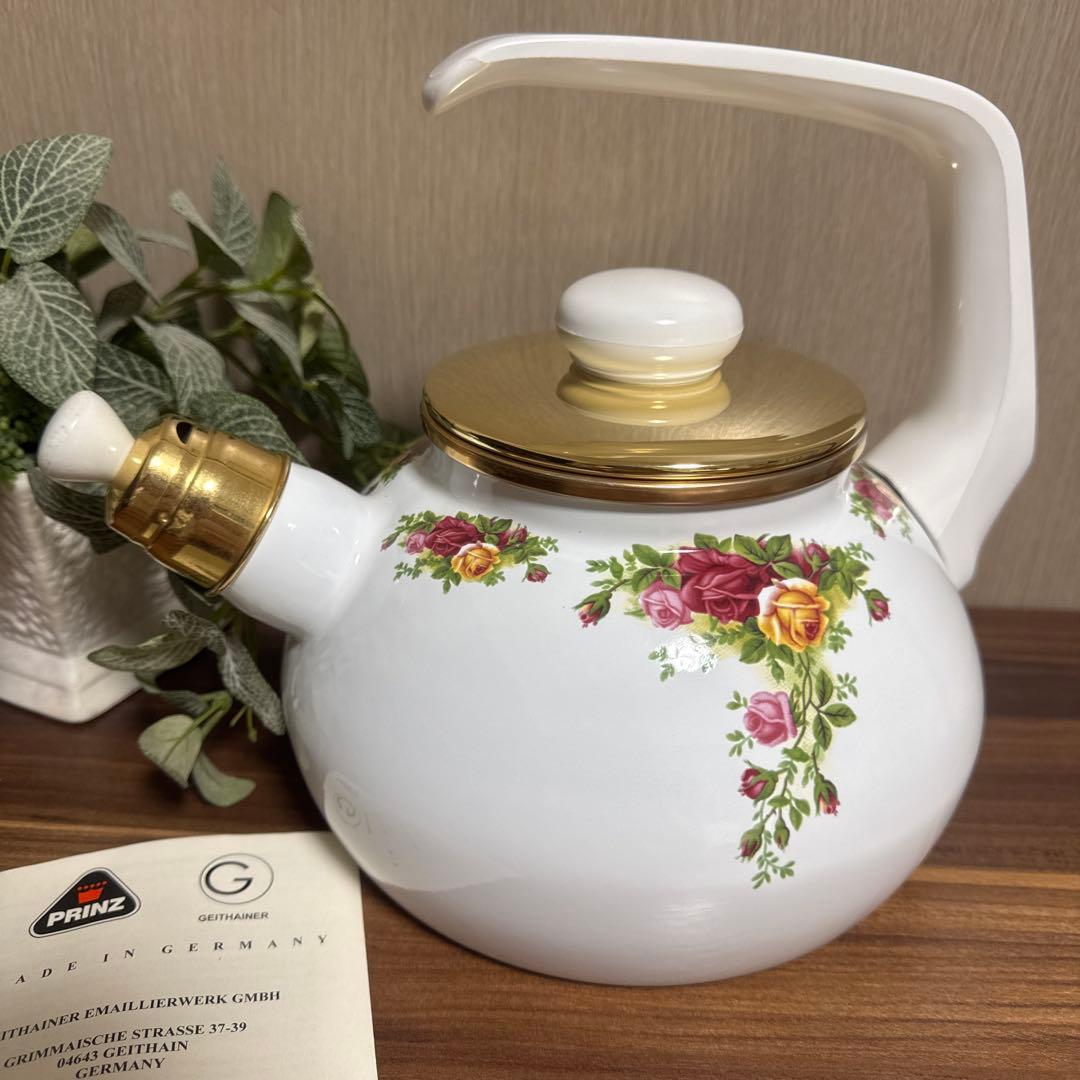 (未使用・送料無料】ロイヤルアルバート オールドカントリーローズ ケトル ヤカン