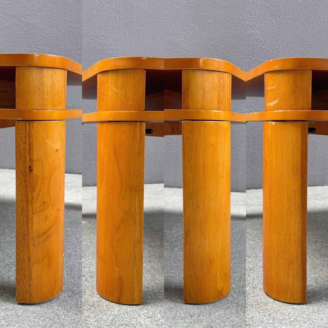 希少✴︎レトロ 北欧カラー センターテーブル 引出し 折畳みテーブル ローテーブル