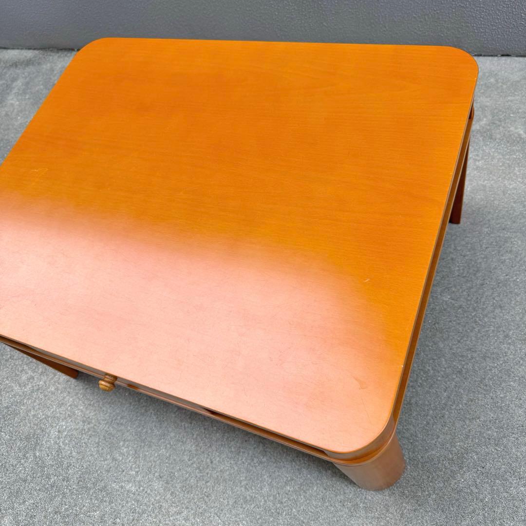 希少✴︎レトロ 北欧カラー センターテーブル 引出し 折畳みテーブル ローテーブル