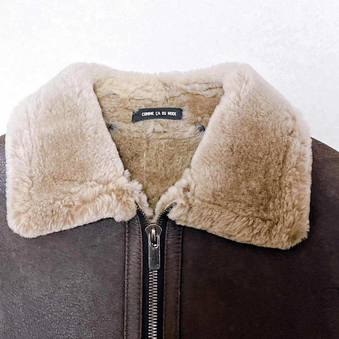 ラムレザー フライトジャケット B-3 羊革 ボア ヴィンテージ 美品 Y2K