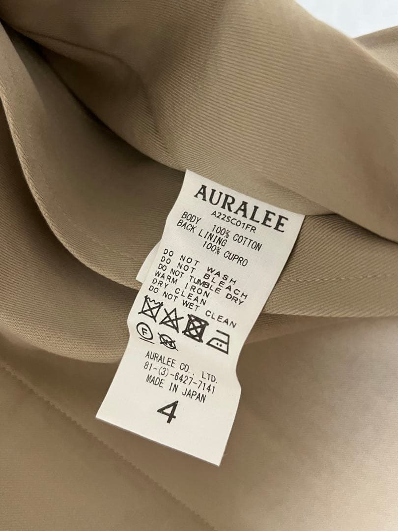 ジャケット・アウター WASHED FINX CHAMBRAY SOUTIEN COLLAR COAT