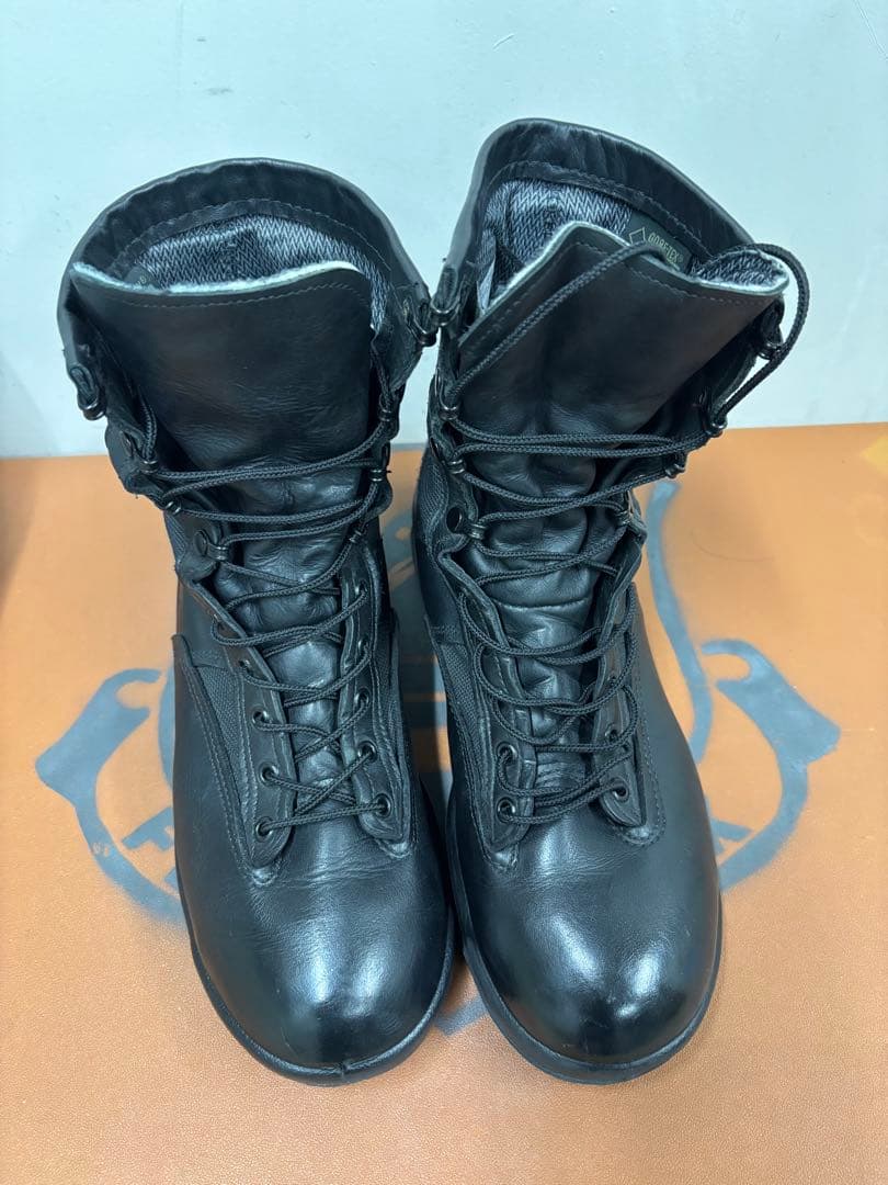ミリタリーブーツ ブラック レザー