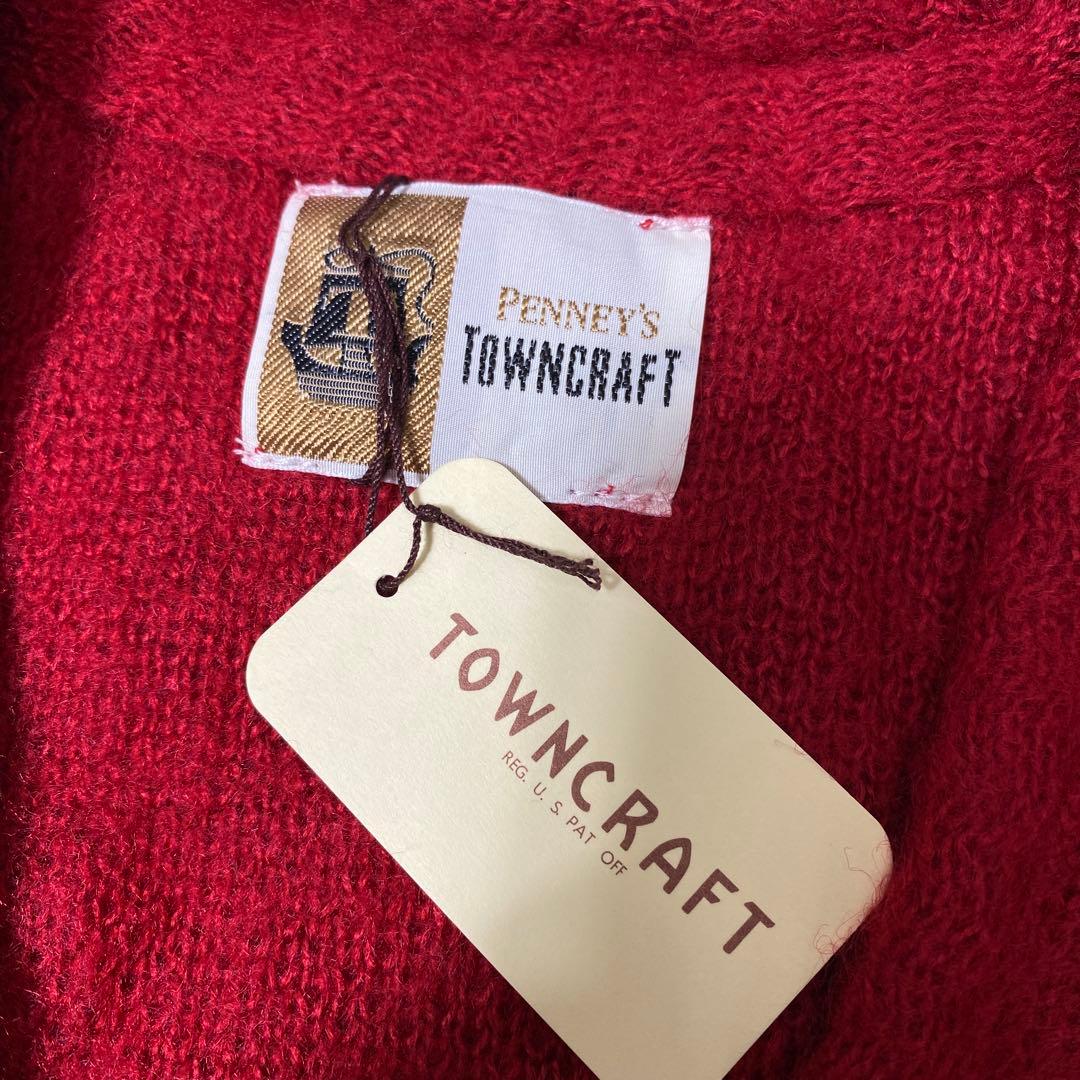 未使用 TOWNCRAFT SHAGGY SOLID CARDIGAN