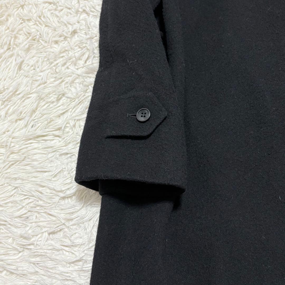 PAL ZILERI パルジレーリ カシミヤ混 ロングコート ブラック