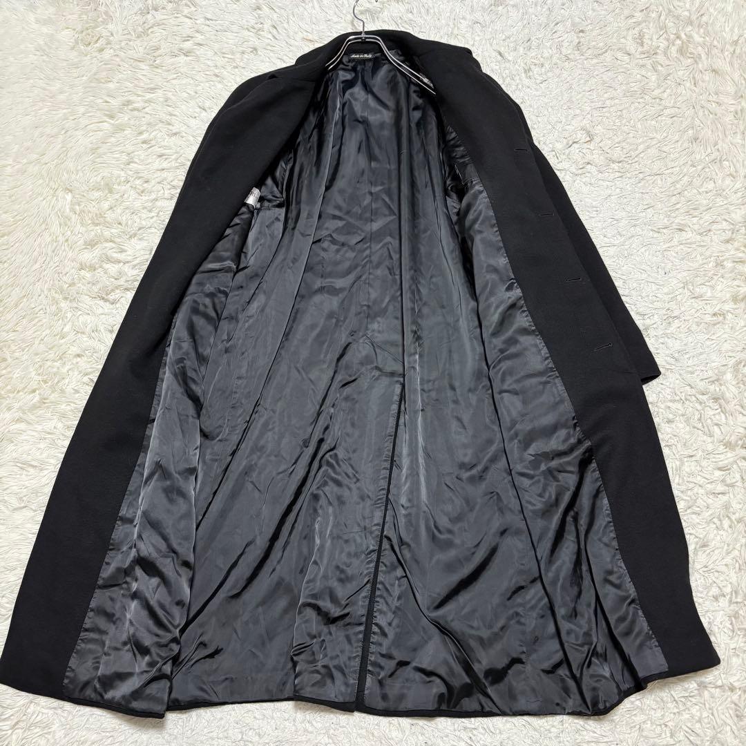 PAL ZILERI パルジレーリ カシミヤ混 ロングコート ブラック