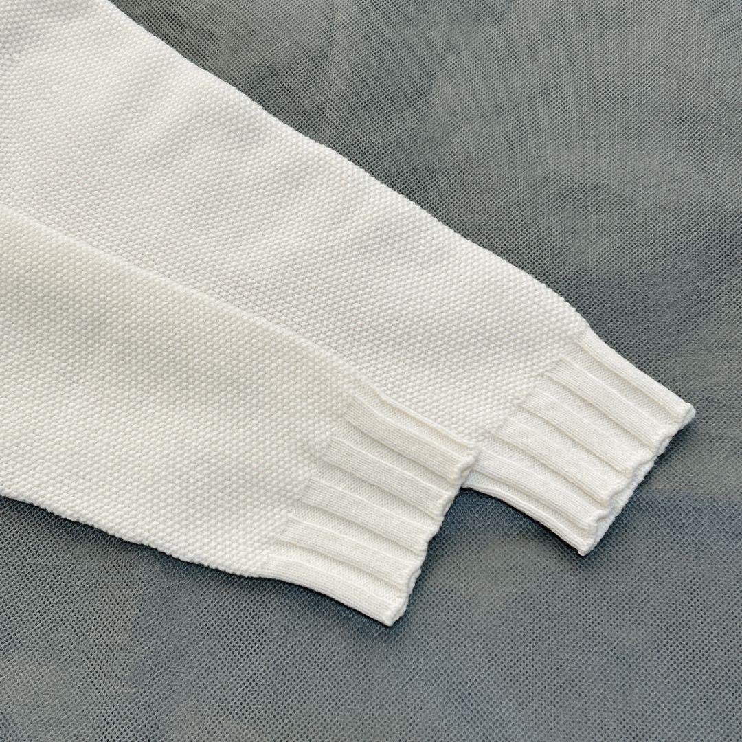 極美品✨ クルチアーニ ウール カシミヤ Vネック ニット 38 アイボリー