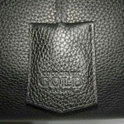 ✨新品未使用✨ココセリュックスゴールド　本革　トートバッグ　A4　ブラック