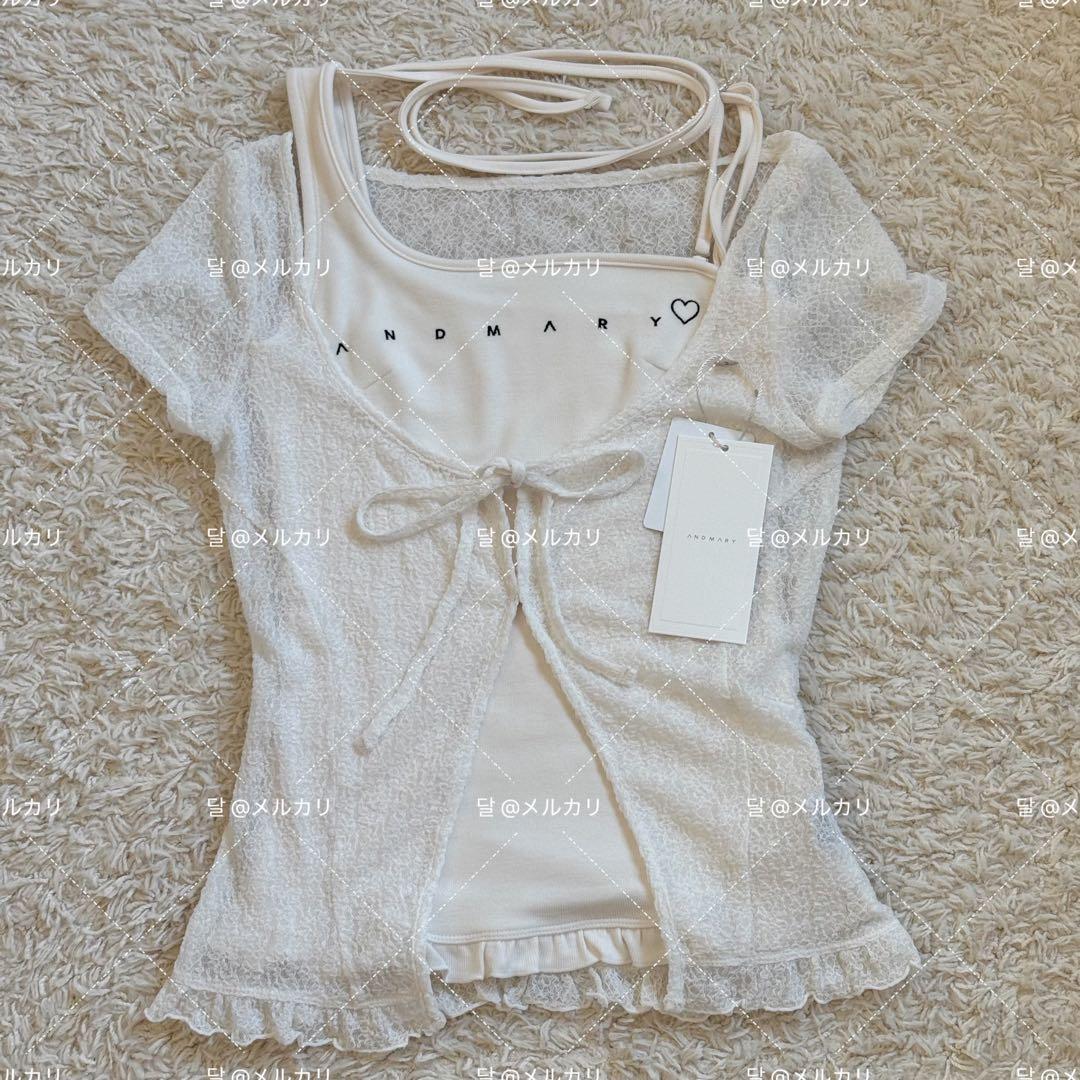 ANDMARY ♡ Claire set tops ivory