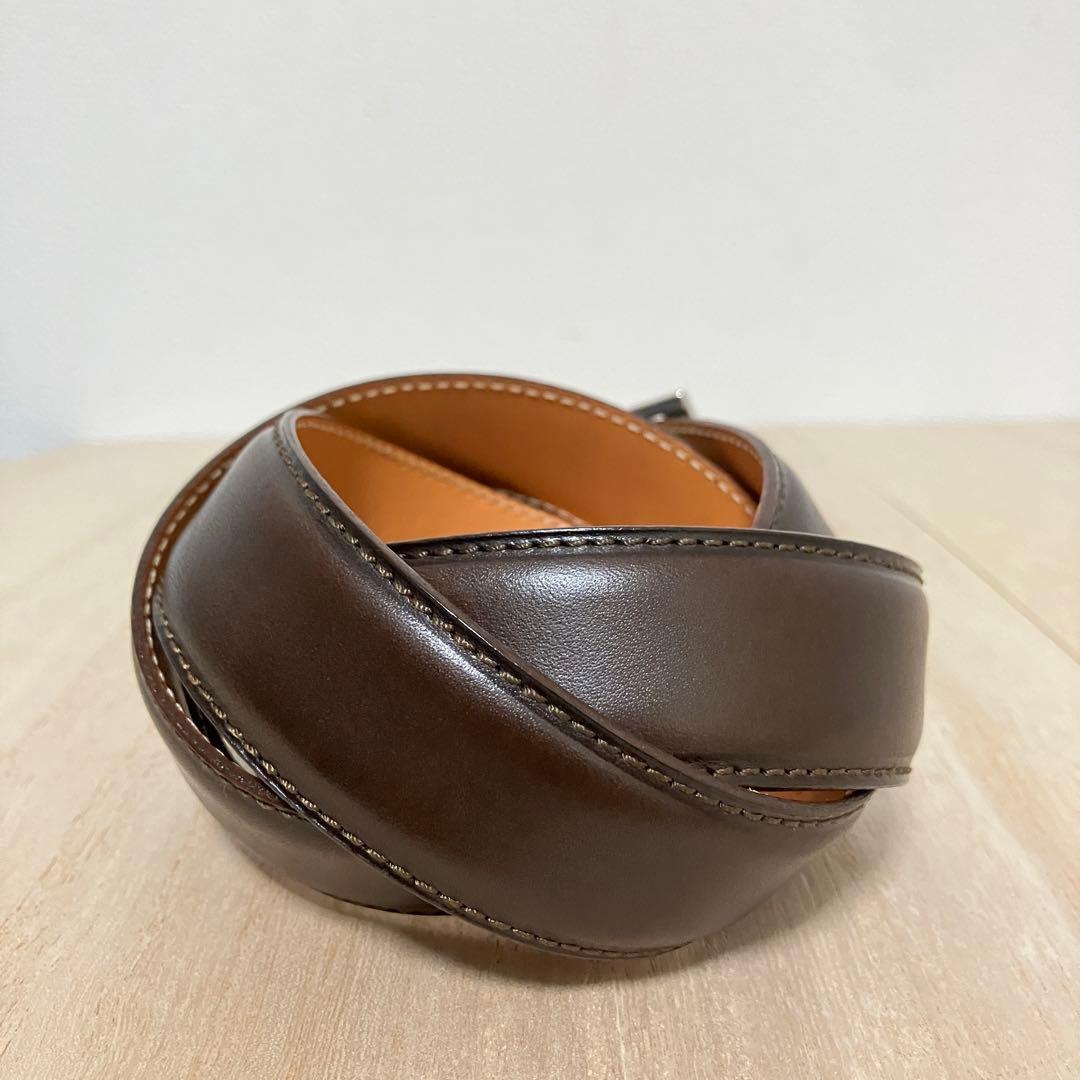 訳あり極美品✨Felisi✨フェリージ✨レザーベルト✨85cm✨濃茶✨699/6