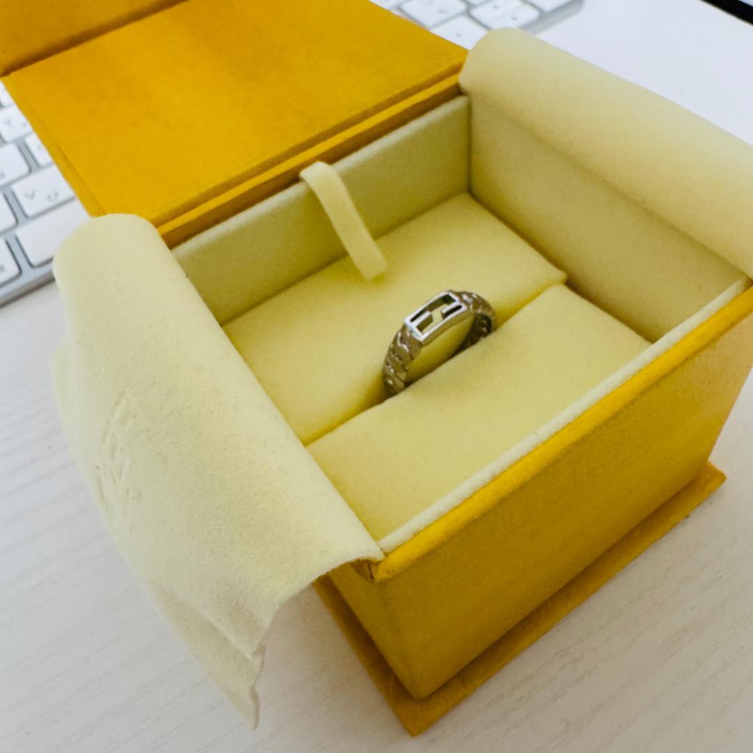 【箱付】FENDI フェンディ　バゲット　リング　11号　Sサイズ