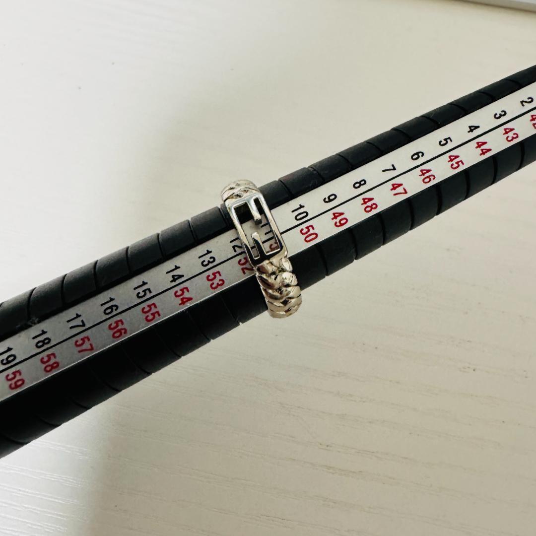 【箱付】FENDI フェンディ　バゲット　リング　11号　Sサイズ