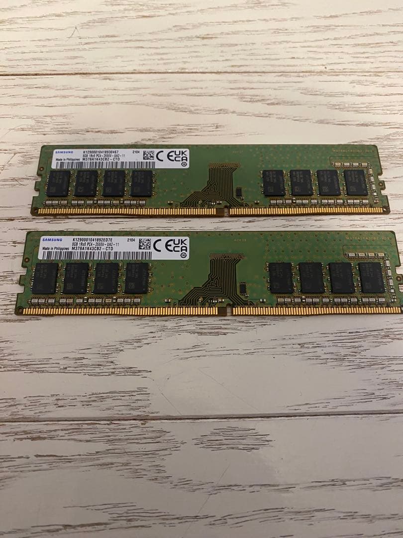 DDR4 PC4-2666V 8GB×2枚　SAMSUNG 16GB