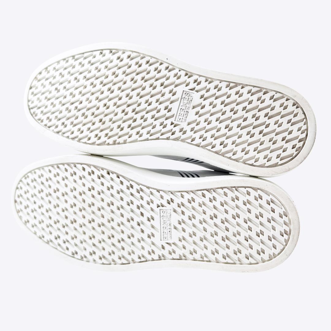 【極美品】エルメス スニーカー アヴァンタージュ 白 シルバー 23㎝ 35.5