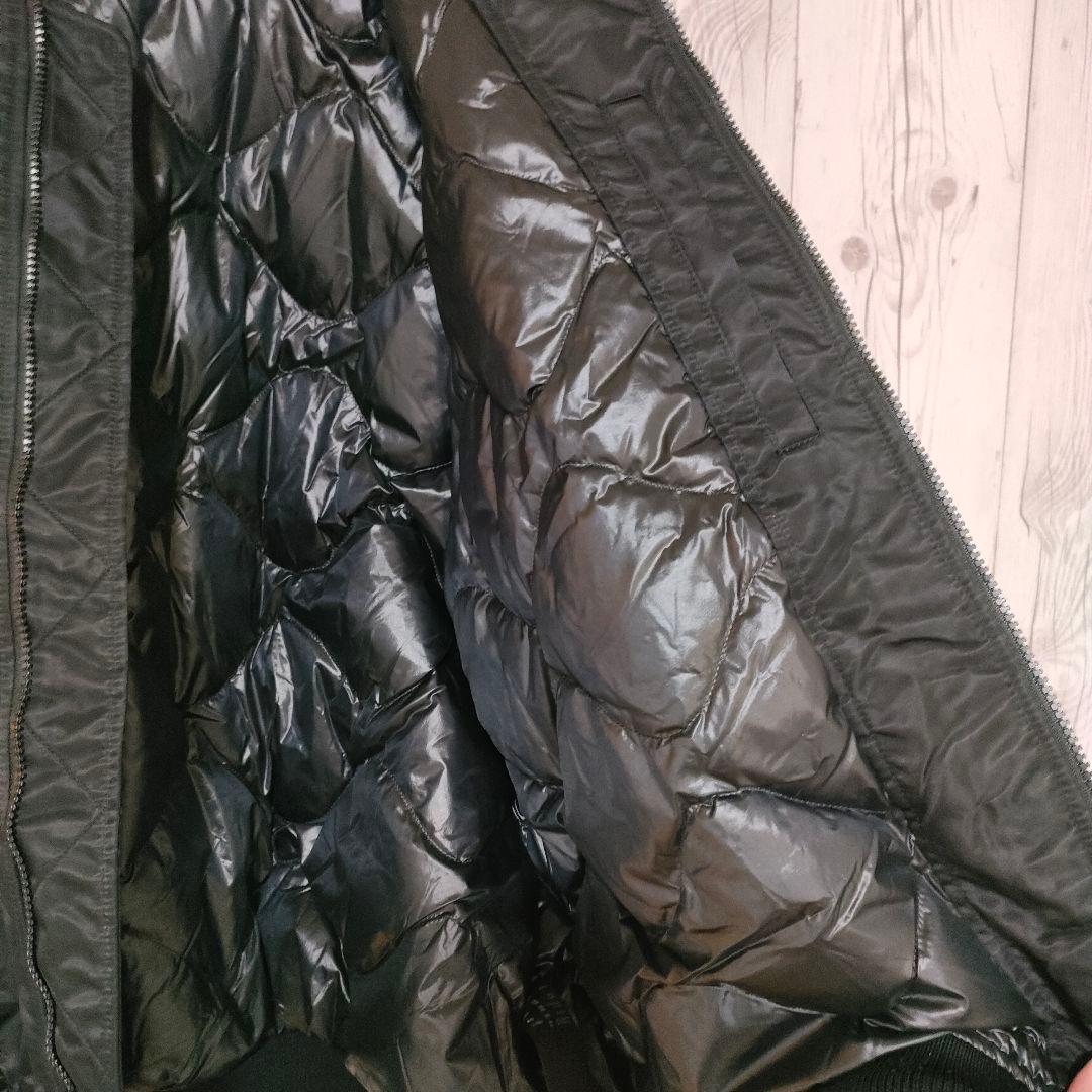 ユニクロ＋J ハイブリッドダウンジャケット MA-1 ミリタリー 黒 4XL