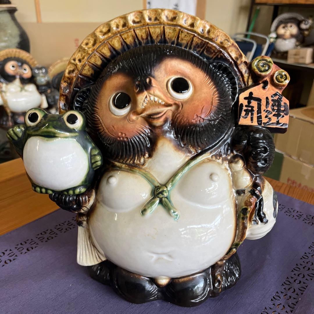 チョー縁起物❗信楽焼福狸  高さ２７cm