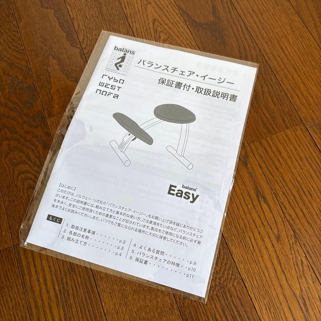 【美品】balans Easy バランスイージー ネイビー 通常フレーム