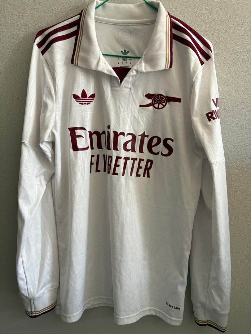 【美品】アーセナル 25-26 3rd長袖ユニフォーム Mサイズ