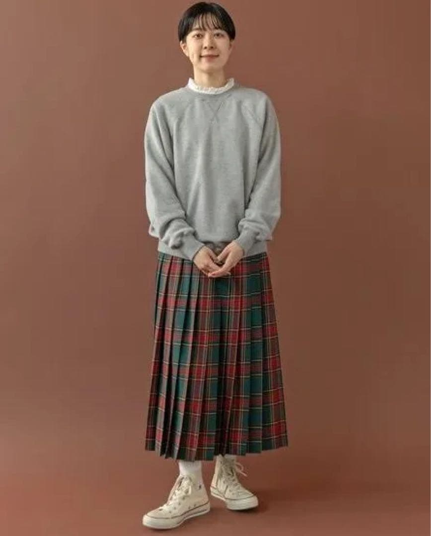 PAR ICI タータンチェック プリーツスカート