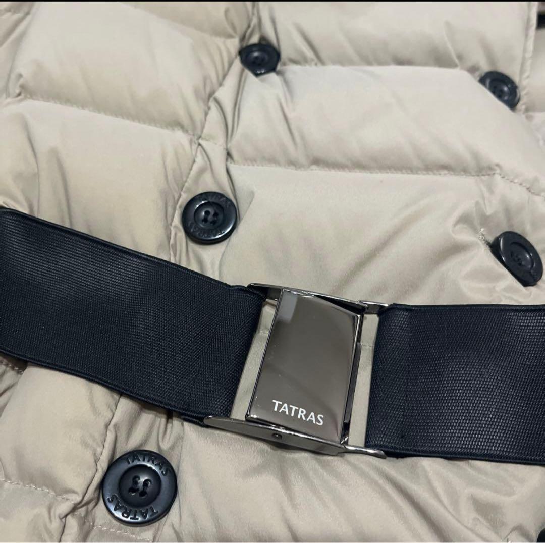 【美品】TATRAS タトラス　ベージュ ダウンコート　女優襟　アウター