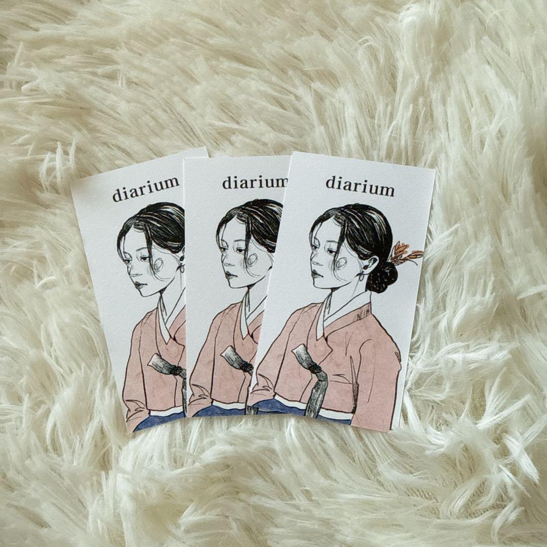 日本未発売　韓国限定 バインダーセット③ diarium コラージュ　手帳デコ