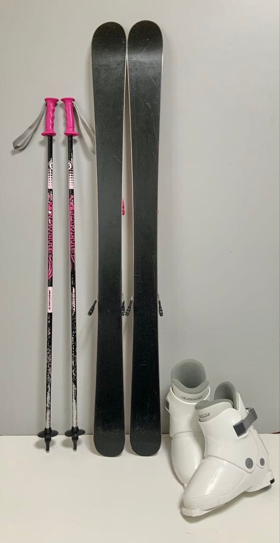 ジュニアスキー　4点セット　K2（ケーツー）板124cm／ブーツ23cm