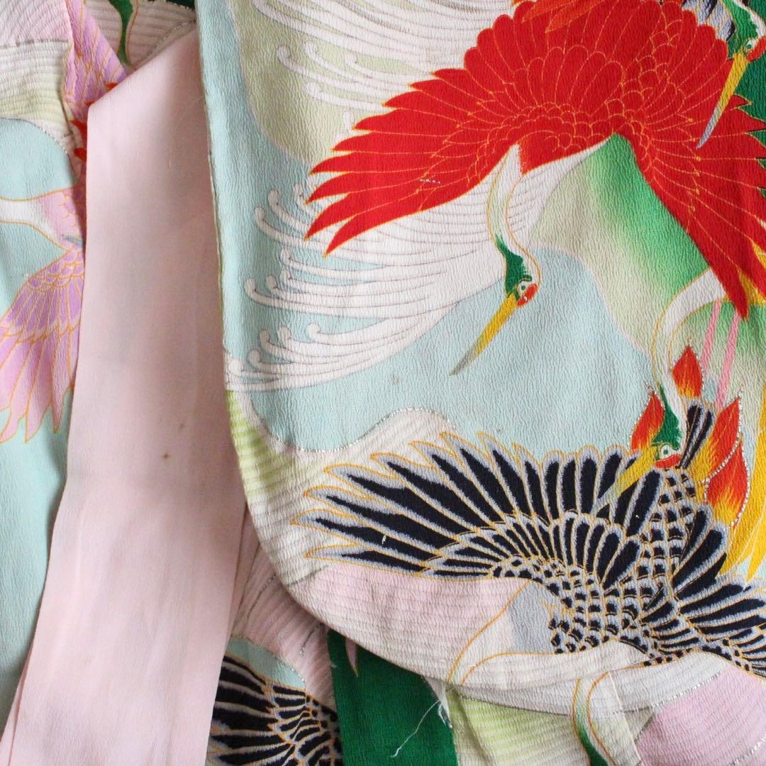 【断捨離中】七五三 5歳 7歳 女の子 子供 着物 つくり帯 セット