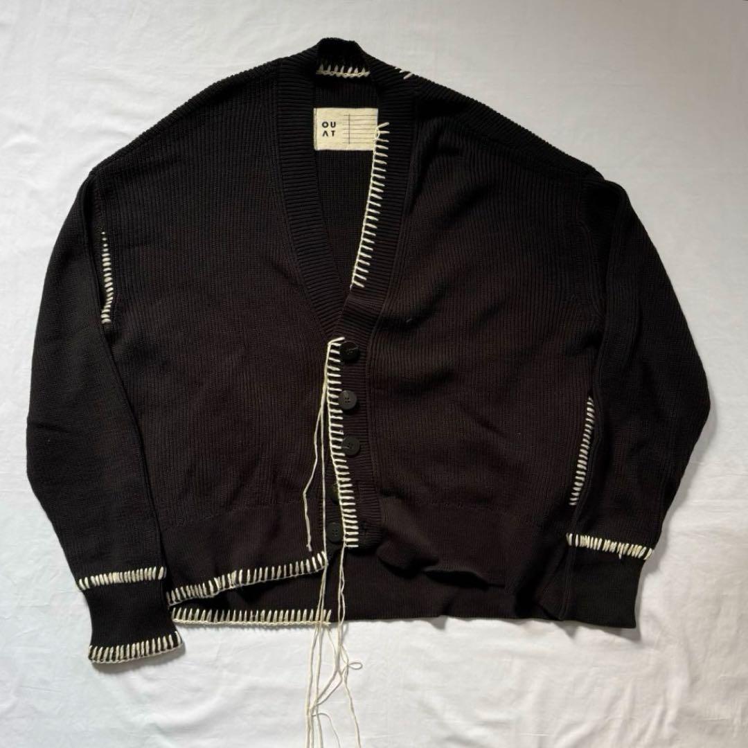 OUAT コットンフリンジカーディガン【2】ブラック