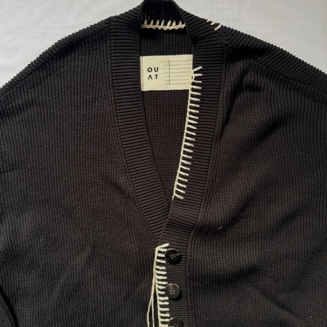 OUAT コットンフリンジカーディガン【2】ブラック