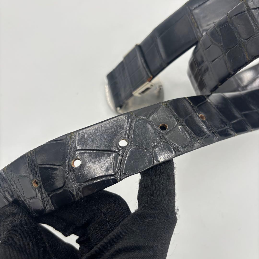 PATEK PHILIPPE パテックフィリップ クロコダイル　レザーベルト 黒