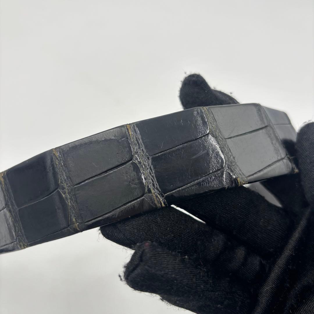 PATEK PHILIPPE パテックフィリップ クロコダイル　レザーベルト 黒