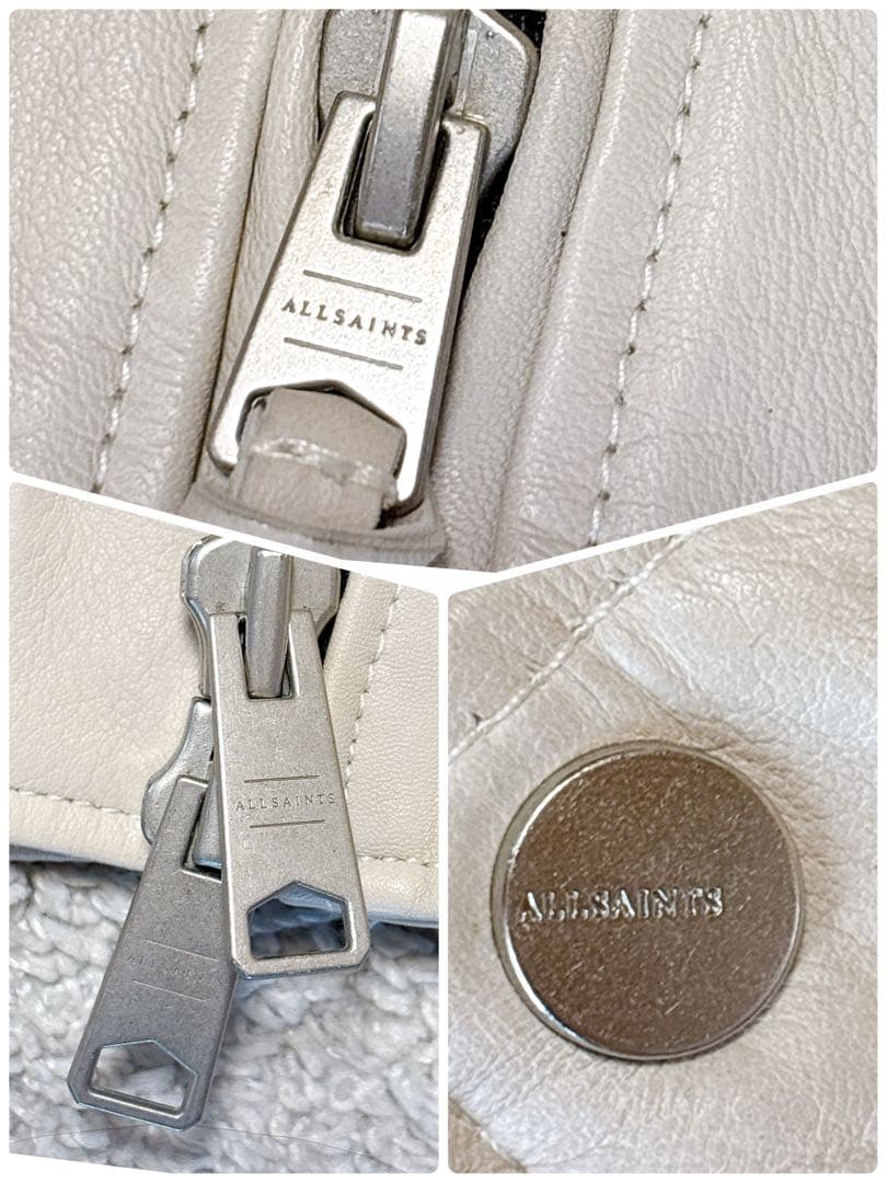 大きいサイズ⭐︎オールセインツダブルライダースジャケット 羊革 バイカー ベルト