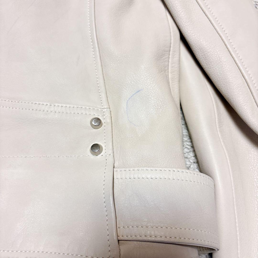 大きいサイズ⭐︎オールセインツダブルライダースジャケット 羊革 バイカー ベルト