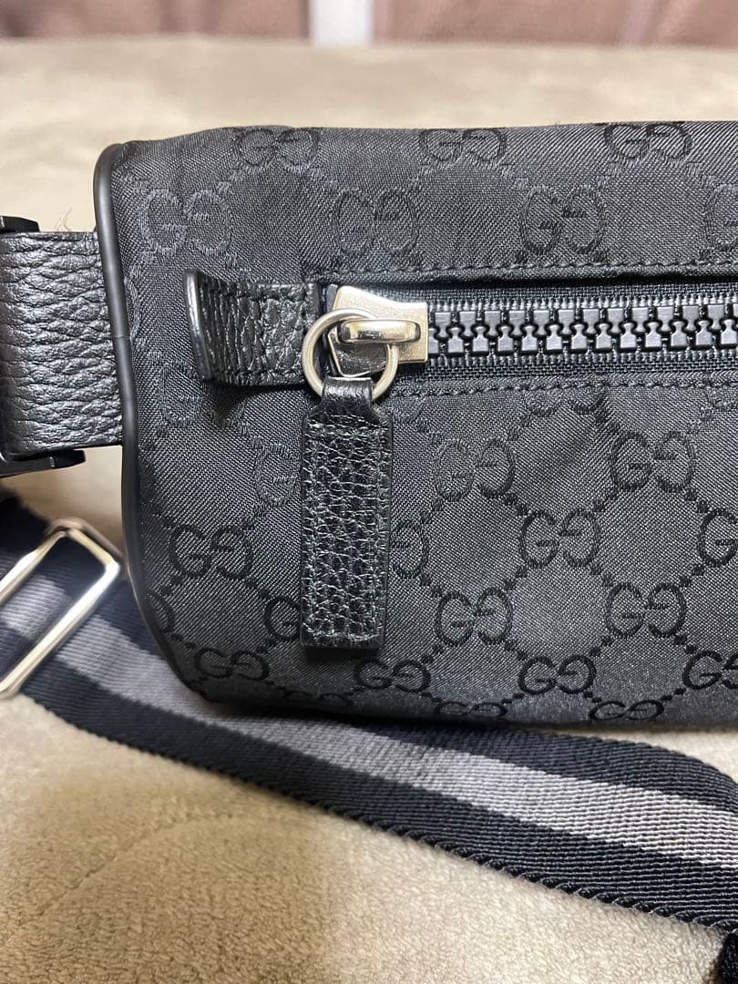 GUCCI グッチ GGナイロン ボディバッグ ショルダー ウェストポーチ