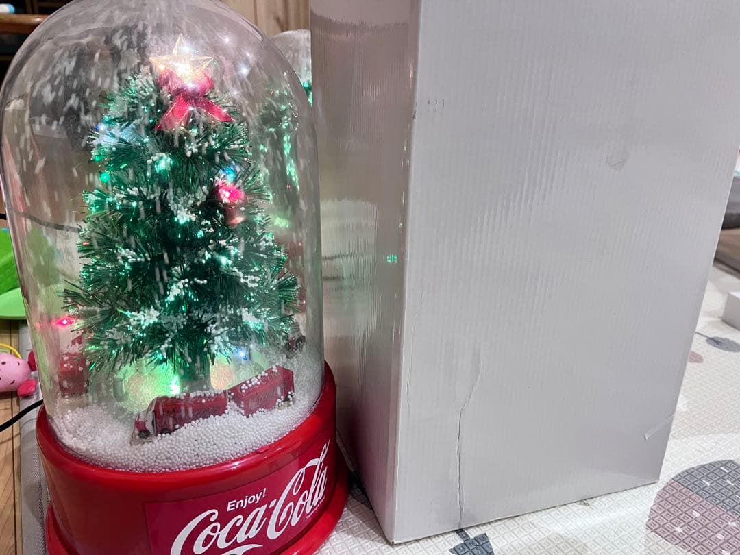 Coca-Cola クリスマスツリー ライト付き