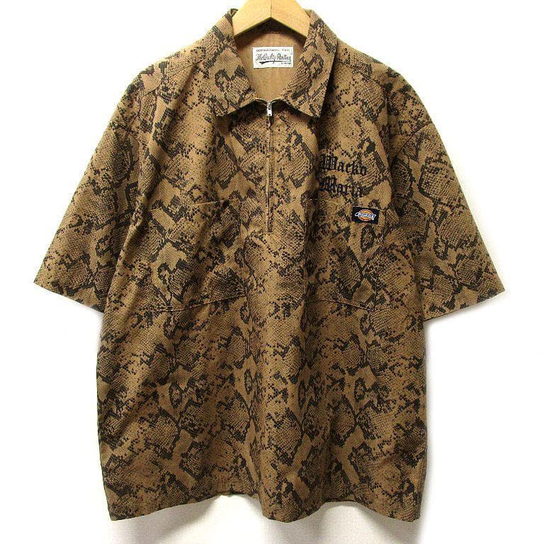 WACKO MARIA × Dickies ワークシャツ ベージュ M