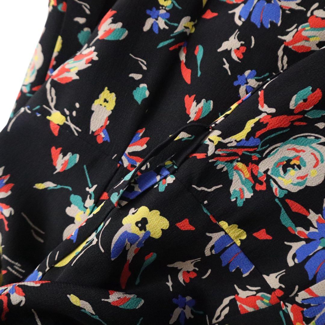 新品同様❗️ETRO エトロ 美しいフローラルフラワー柄　シルクロングワンピース