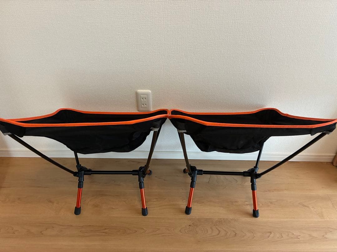 DOD ウルトラライトアジャスタブルチェア　ブラック/オレンジ　廃盤品