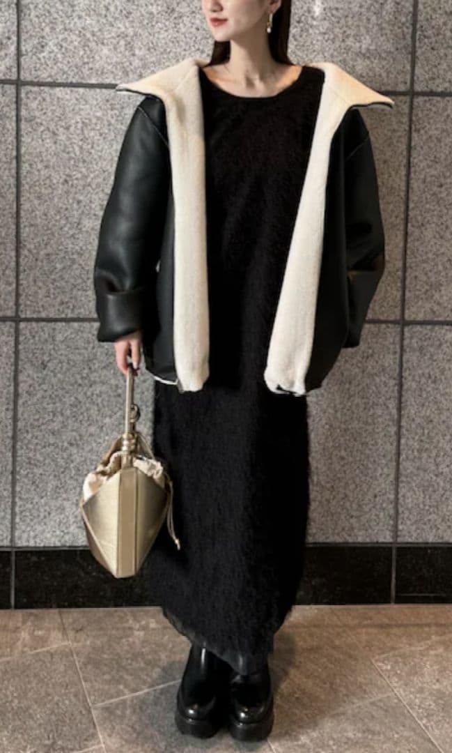 ☘️ELENDEEK☘️2WAYボアフォーレザーコート