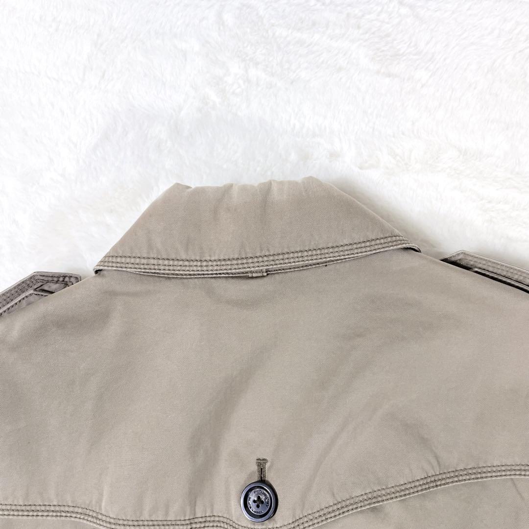BURBERRY BLACK LABEL トレンチコート ベルト ダブル 牛革