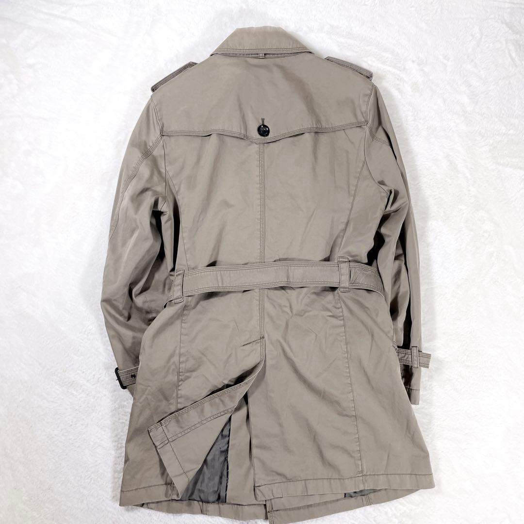 BURBERRY BLACK LABEL トレンチコート ベルト ダブル 牛革