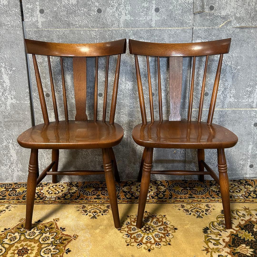 ꧁飛騨産業 HIDA꧂キツツキマーク ダイニングテーブル&チェア4脚セット