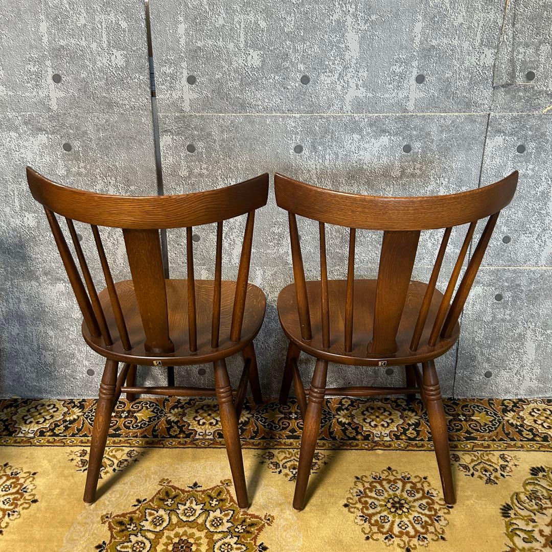 ꧁飛騨産業 HIDA꧂キツツキマーク ダイニングテーブル&チェア4脚セット