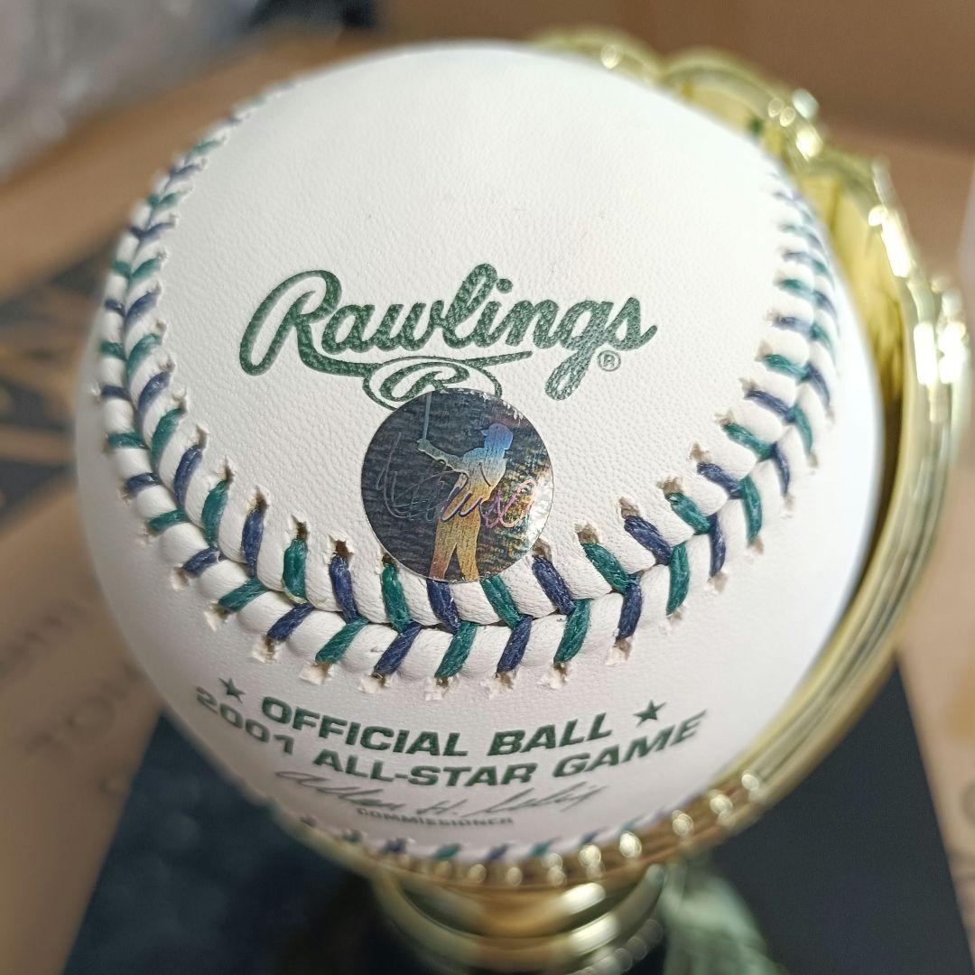 イチロー／直筆サインボール／2001年オールスター／シアトル・マリナーズ
