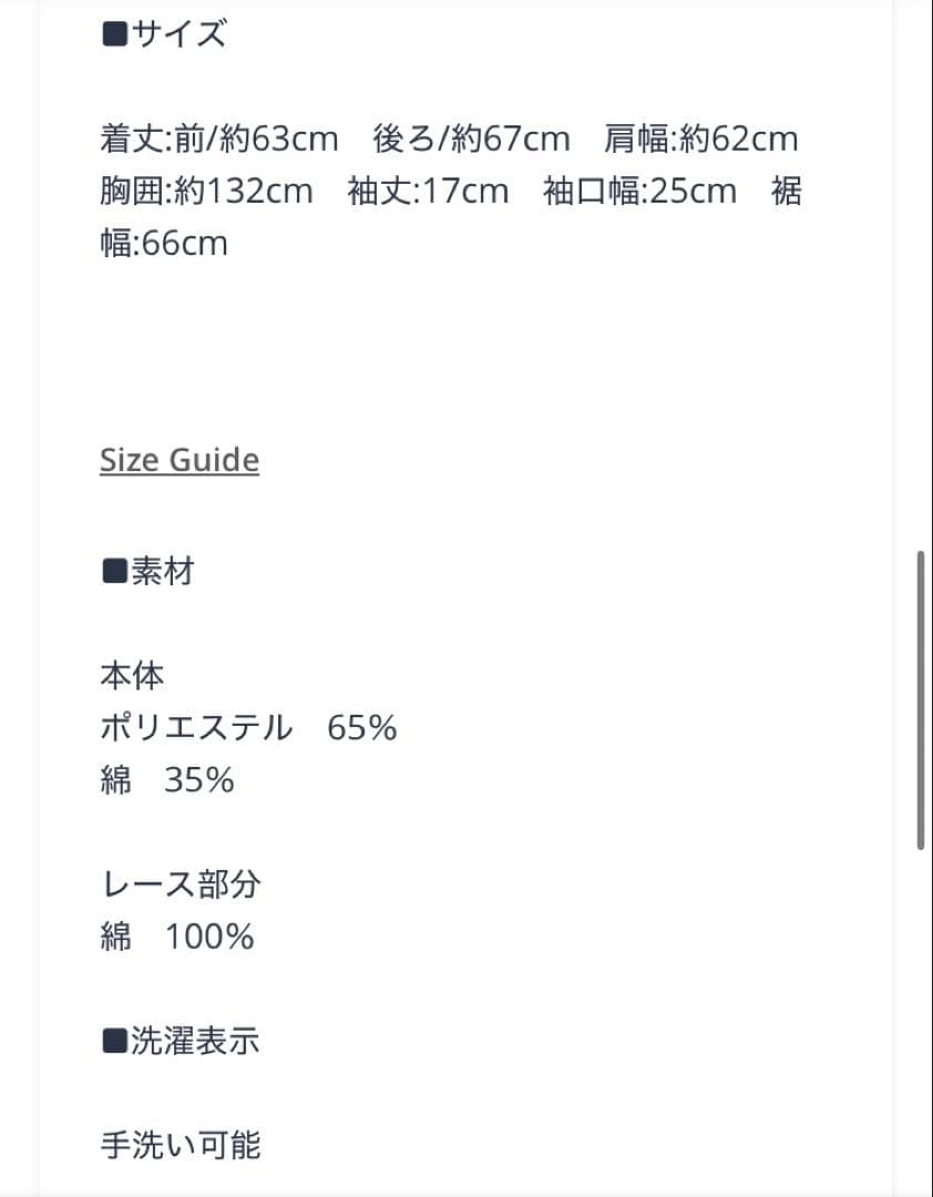 レースカラーブラウス　ホワイト