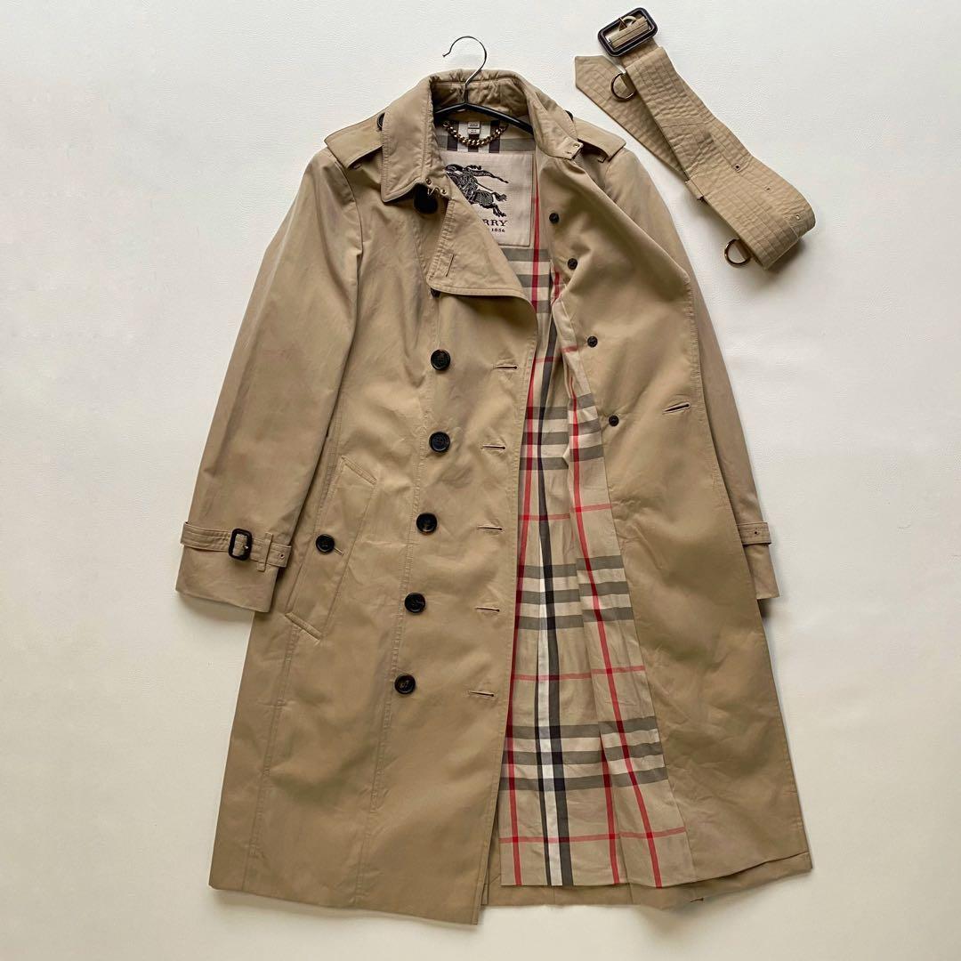 バーバリー サンドリンガム　ロング 正規品 トレンチコート ハニーベージュ