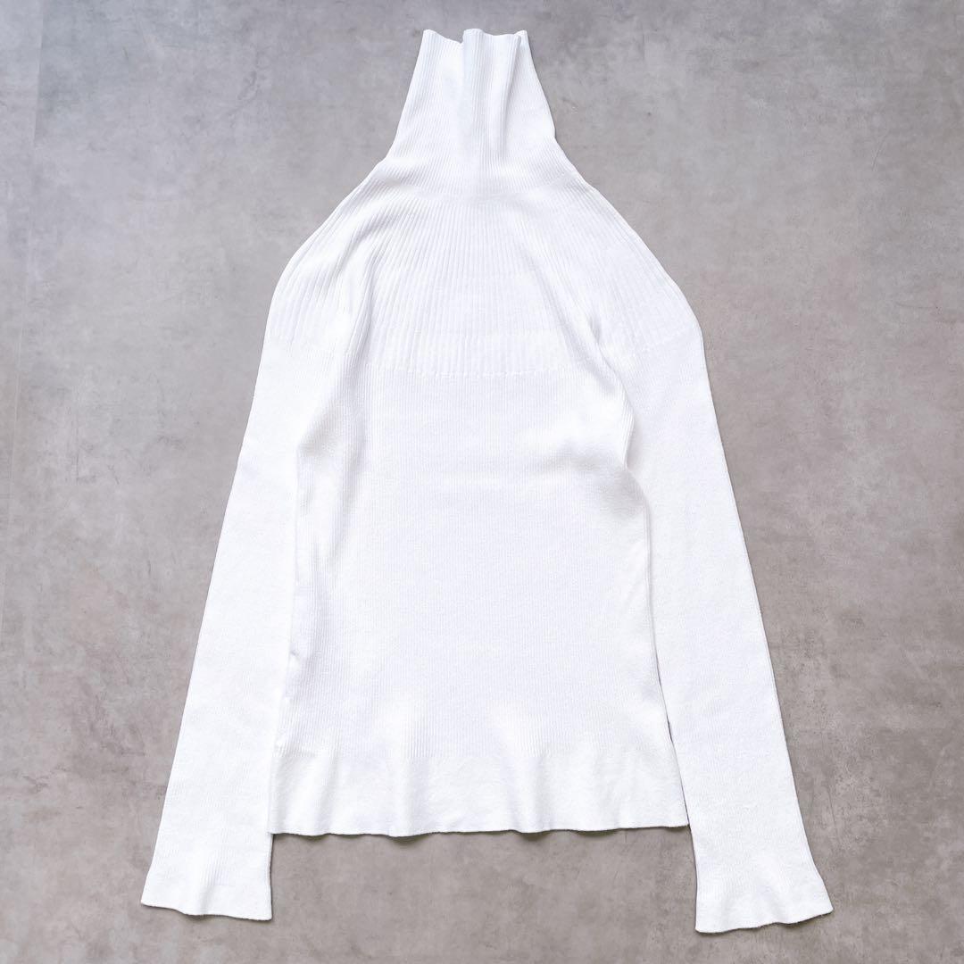 美品✨近年 フォクシー Dolce vita ニットトップ ロゴプレート 38