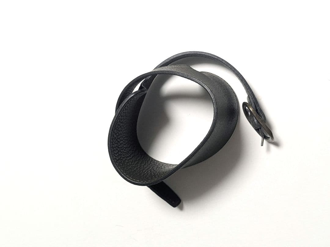 RAF SIMONS ラフシモンズ　レザーベルトバングル イタリア製