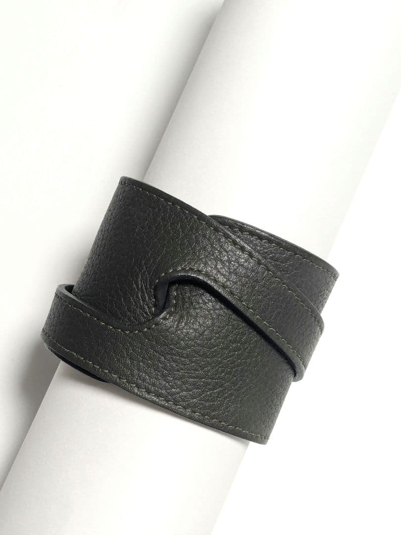 RAF SIMONS ラフシモンズ　レザーベルトバングル イタリア製